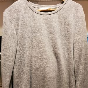 RD Style Gray Split Open Back Sweater Top